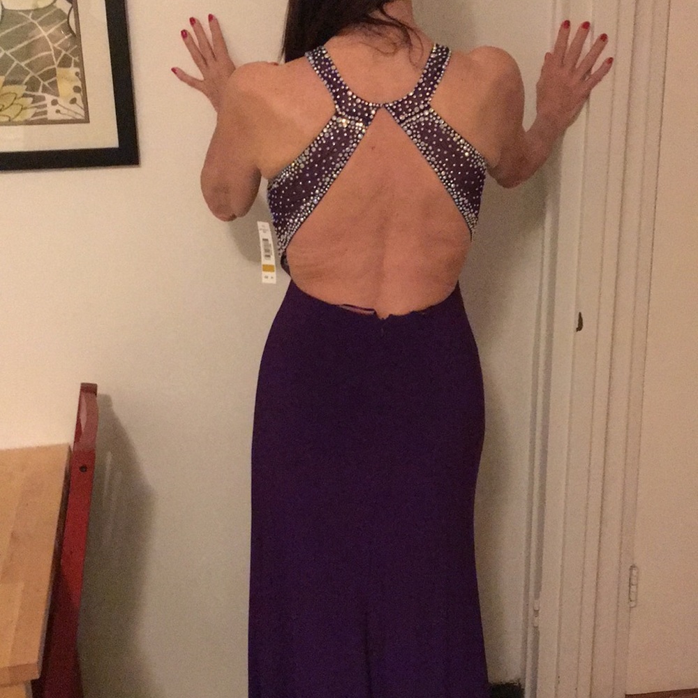 Gorgeous purple gown by Morgan&Co